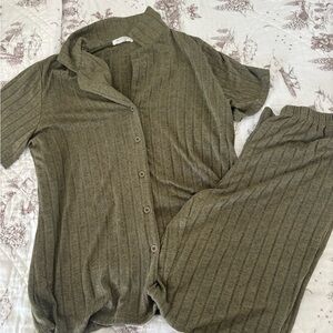 Olive Green Women's Lounge Set